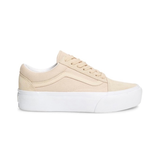 old skool platform vans sand
